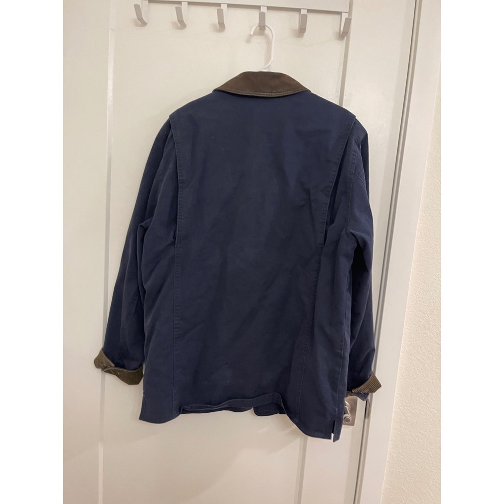 Vintage Gap 90s Fall Flannel Lined Barn Jacket Navy Grandpacore Fisherman Cabin - Picture 8 of 8